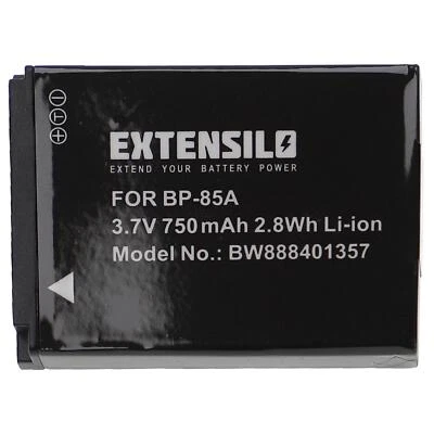 EXTENSILO Batteria per Samsung BP-85a BP85a EA-BP85a IA-BP85a 750mAh 3,7V