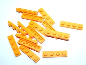 15x LEGO® Platte 1x4 3710 NEU Hell Orange Bright Light Orange - Picture 1 of 1