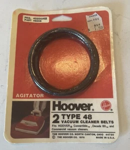 2 Pack Hoover Type 48 Vacuum Cleaner Belts Agitator 49258 Convertible Decade 80 - Picture 1 of 5
