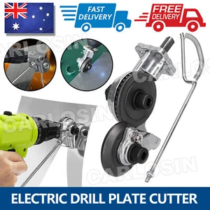 AU Electric Drill Plate Cutter Sheet Metal Nibbler Precise Cutting Sheet Cutter - Picture 1 of 9