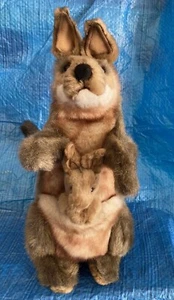 Puppet Kangaroo And Joey By HANSA - Picture 1 of 4