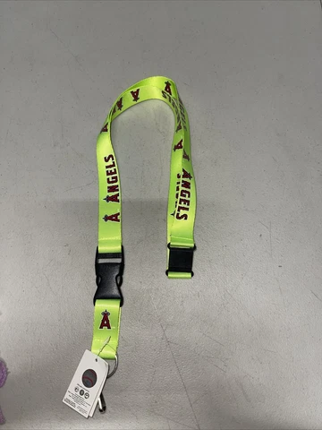 Los Angeles Angels Break Away Lanyard with Double Sided Logo Graphics Neon Green Cover