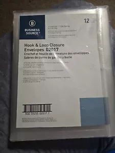12.5x10'' Clear Plastic Envelopes Hook Loop Closure Receipt Storage Waterproof - Picture 1 of 3