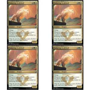 4 x ENDURING SCALELORD CASI NUEVO Dragones de Tarkir Magic The Gathering Gold - Dragon Unc - Imagen 1 de 1