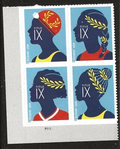 US Scott #5668-71, Plate Block #P1111 2022 Title IX FVF MNH - Picture 1 of 1