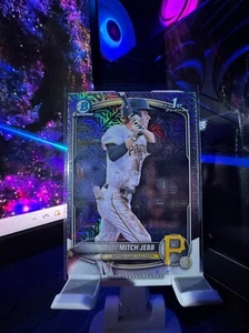 2025 1st Bowman Chrome Mitch Jebb Mojo Refractor # BCP-41 Pittsburgh Pirates  - Bild 1 von 2