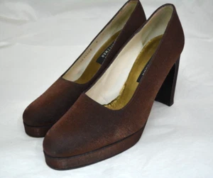 Womens Stuart Weitzman Brown Heels Size 7 B - Picture 1 of 9