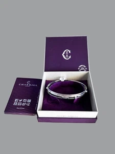 CHARRIOL TANGO SILVER 925 TOPAZ BANGLE BRACELET - Picture 1 of 5