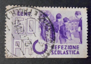 ITALIA ITALY  Erinnofili  REFEZIONE SCOLASTICA  1 Vignetta 50c USED - Picture 1 of 1