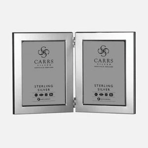 CARRS - Marco de fotos plano moderno plata esterlina - 13 x 9 cm (5"" x 31⁄2") - Imagen 1 de 3
