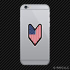 American USDM Driver Badge Cell Phone Sticker Mobile wakaba leaf soshinoya usa