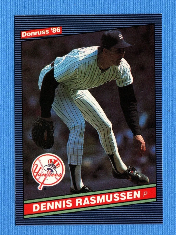 1986 Donruss #336 Dennis Rasmussen New York Yankees - Image 1 of 1