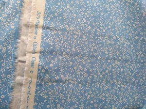CHLOE'S CLOSET 1930'S PLAYTIME 2021 MODA FABRICS. MINI BLUE FLORAL. FAT QUARTER - Picture 1 of 2