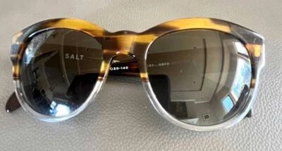 SALT HAYLEY SUNGLASSES ~ TORTOISE W GREEN LENSES ~ 53-20-140 ~ EXCELLENT - Image 1 of 4