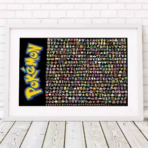 POKEMON GO! - Characters Poster Picture Print Sizes A5 to A0 **FREE DELIVERY** - Foto 1 di 14