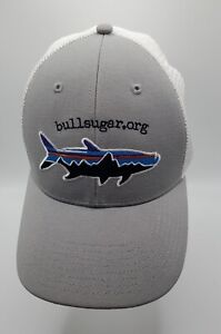 Bullsugar.org New Fishing  Mesh Snapback Hat Cap Patagonia Gray /White Trucker, 