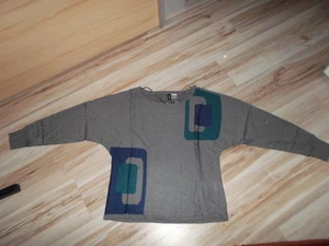 Feinstrick Pullover Rainbow Gr. 36/38 grau petrol blau gemustert Neu OVP - Bild 1 von 5