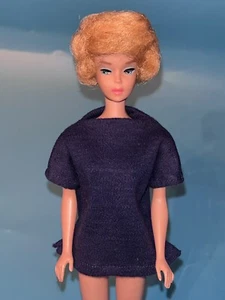 *KEINE PUPPE* Vintage dunkelblau Strick Puppenshirt Hong Kong 60er Jahre Doll Clone Top - Bild 1 von 7