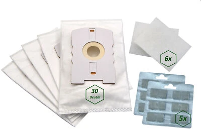 Suitable Vorwerk VT 265 270 300 30 Fleece Bags 30 Fragrance Blocks 6 Engine Protection Filters - Image 1 of 4