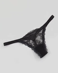 La Perla Calle De La Pasion Collection L Sexy Black Lace Thong Panty - Picture 1 of 1