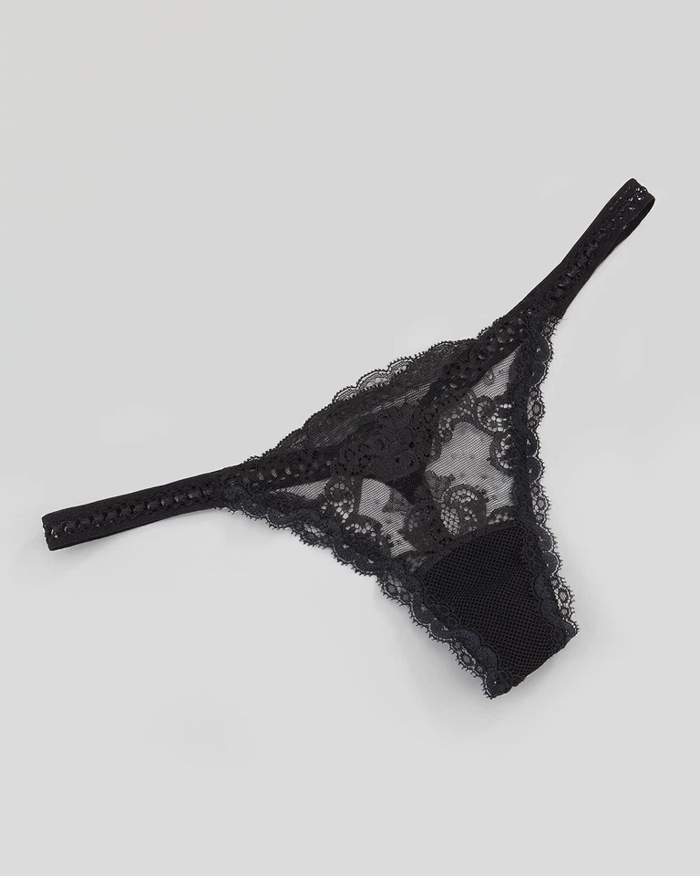La Perla Calle De La Pasion Colección L Sexy Negro Encaje Tanga Panty Foto 1 de 1