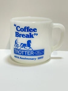 Taza de café Trotter Ford pine Bluff AR 1977 vidrio federal publicidad ventas de autos - Imagen 1 de 5