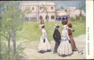 c.1910 BARBADOS, Going to Work; TUCK No. 7050; bumped corner, otherwise, NM - Picture 1 of 2