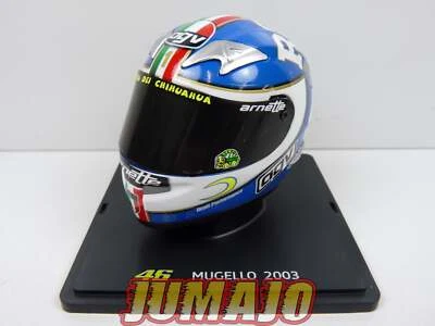 CMR44 CASQUES MOTO HELMET GP 1/5 VALENTINO ROSSI : 2003 Mugello - Photo 1/4