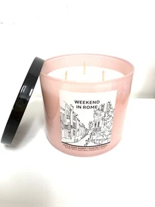 Bath & Body Works WEEKEND IN ROME 3 Wick Candle 14.5 oz W/ Essential Oils - Picture 1 of 2