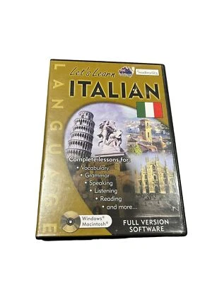 Lets Learn Italian CD Rom PC Game Language Nodtronics - Image 1 of 3