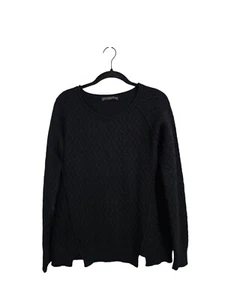 Peruvian Connection Royal Alpaca Crew Neck Sweater Black size XS - Picture 1 of 7