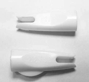 Classic Nock (100 Count) for Wooden & Bamboo Arrow 11/32 White - Picture 1 of 1