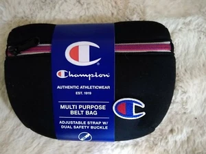 Champion Authentic Adjustable Strap Waist Shoulder Belt Bag Black NEW - Picture 1 of 2