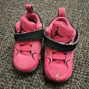 Nike Air Jordan Retro Shoes Sneakers Basketball 4C Kid PS Pink Flight 45 TD High - Picture 1 of 6
