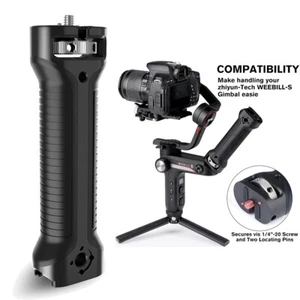 Zhiyun Gimbal Stabilizer Handle Hand Grip Extension Rod Holder Cold Shoe 1/4"  - Picture 1 of 6