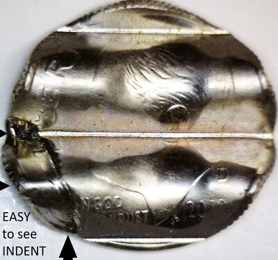 2010d ERROR INDENT WAFFLED Roosevelt Dime BU + RARE DATE STRUCK Waffle Coin NR - Image 1 of 4