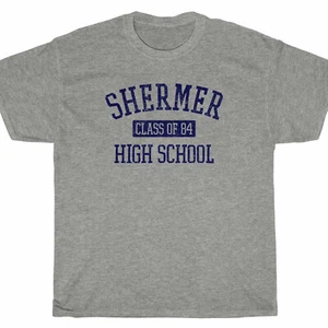 SHERMER HIGH SCHOOL T-Shirt - john gym class hughes breakfast pretty in club - Picture 1 of 5