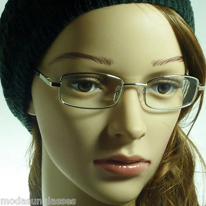 DE COLECCIÓN Metal Rx Óptico Gafas Rectangular Borde Completo Marco Lentes Transparentes Gafas - Imagen 1 de 7