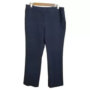 Covington Essentials Womens Size 12S Black Solid Bootcut Trouser Dress Pants - Picture 1 of 10