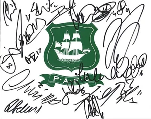 PLYMOUTH F.C SIGNED 10x8 CREST PHOTOx18+COA *CAREY*LAMEIRAS*BRADLEY*SAWYER* - Picture 1 of 1