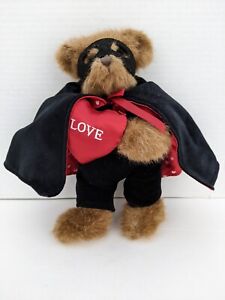 Bearington Bear “Bandit Of Love" w Cape Stuffed 14" Jointed Retired Plush