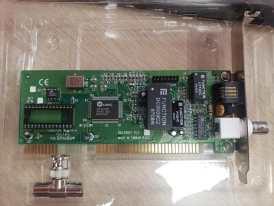 Genius LAN Ethernet Network Adapter PnP Jumperless ISA 16 Bit BNC RJ45 - Image 1 of 4