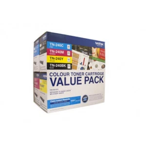 Brother TN-240 - COLOUR LASER TONER - 4 COLOUR PACK OF TN-240 LASER TONER, CONTA - Picture 1 of 1