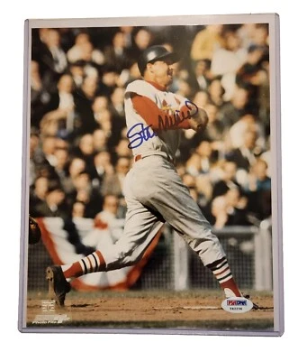 Stan Musial Cardinals Signed 8x10 Photo!! Beauty!! PSA COA/HOLO!! - Image 1 of 3