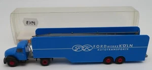Rara BREKINA Ho 1/87 Camion Magirus Trasportatore Auto Ford Werke Köln # - Foto 1 di 10
