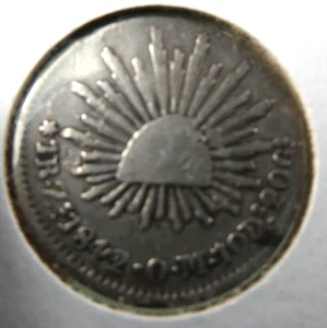 1842 Mexico 1 Reale Coin - Picture 1 of 4