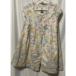 Old Navy Girls Dress Multicolor Floral Short Sleeve Above Knee Lined Buttons 5T - Bild 1 von 6