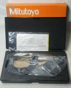 NEW MITUTOYO 142-402 MECHANICAL CRIMP HEIGHT MICROMETER 0-25mm .01mm - Picture 1 of 8