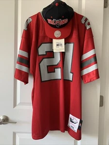 1989 Deion Sanders Atlanta Falcons Mitchell & Ness New Jersey Size 48 & NEW HAT - Picture 1 of 9