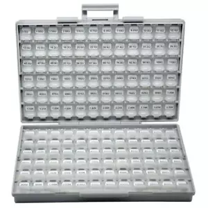 SMD 0201 RoHS 1% 144 valore x 100pz Kit Resistenze distribuito SCATOLA-TUTTO Organizer - Foto 1 di 9